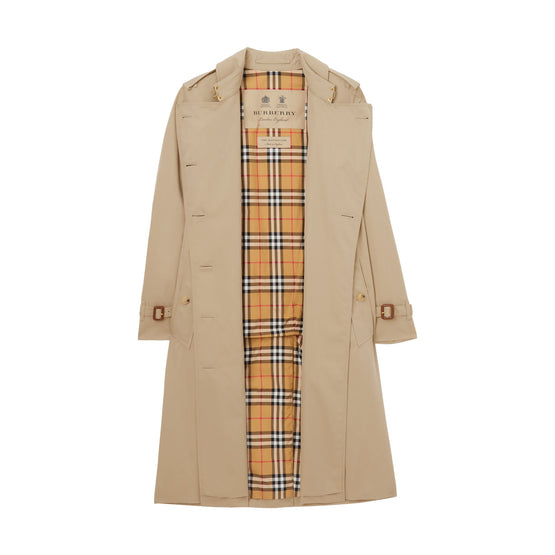 롱 켄징턴 헤리티지 트렌치코트-HONEY