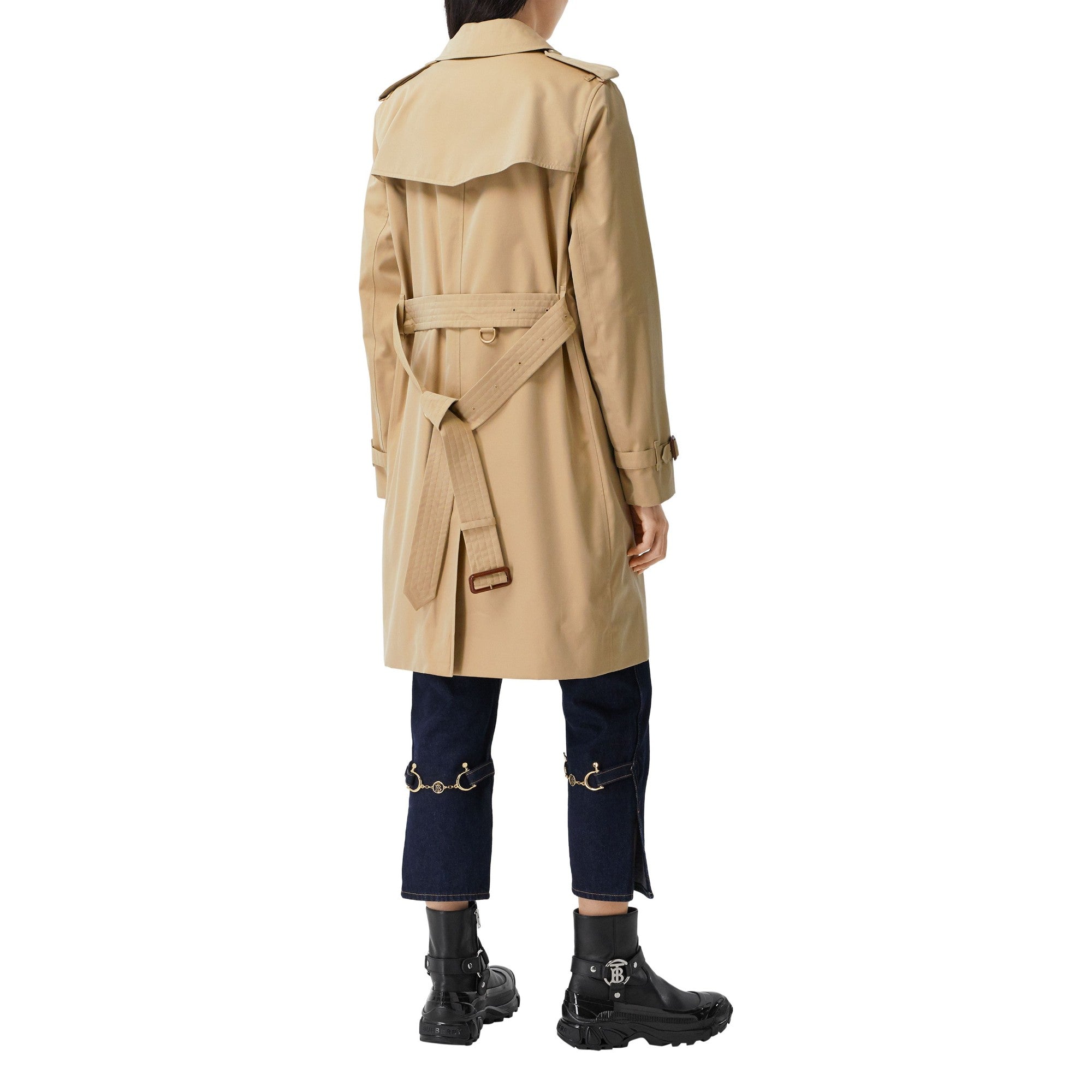 미드 렝스 켄징턴 헤리티지 트렌치코트-HONEY