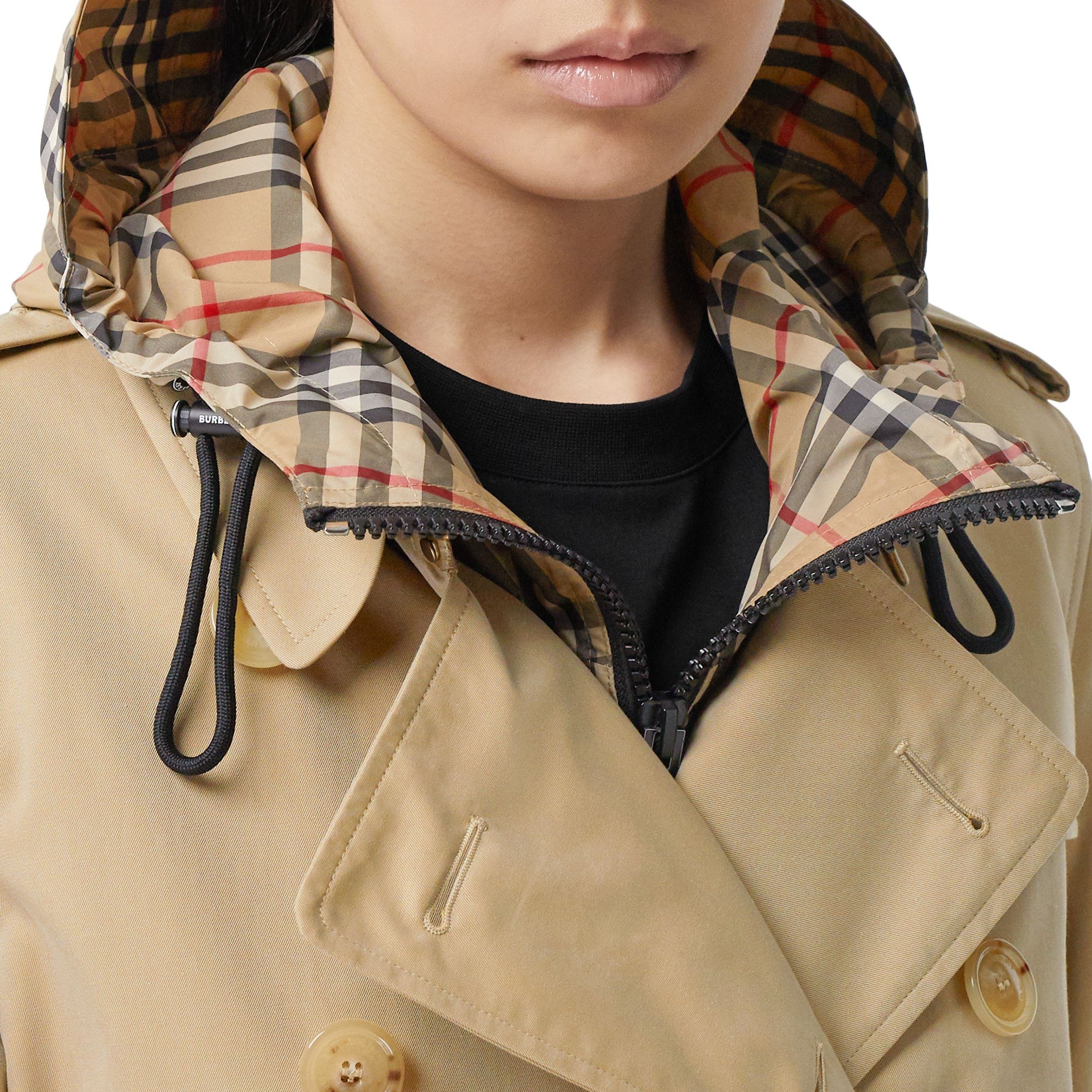 미드 렝스 켄징턴 헤리티지 트렌치코트-HONEY