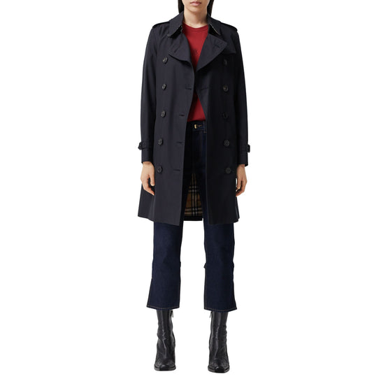 미드 렝스 켄징턴 헤리티지 트렌치코트-MIDNIGHT