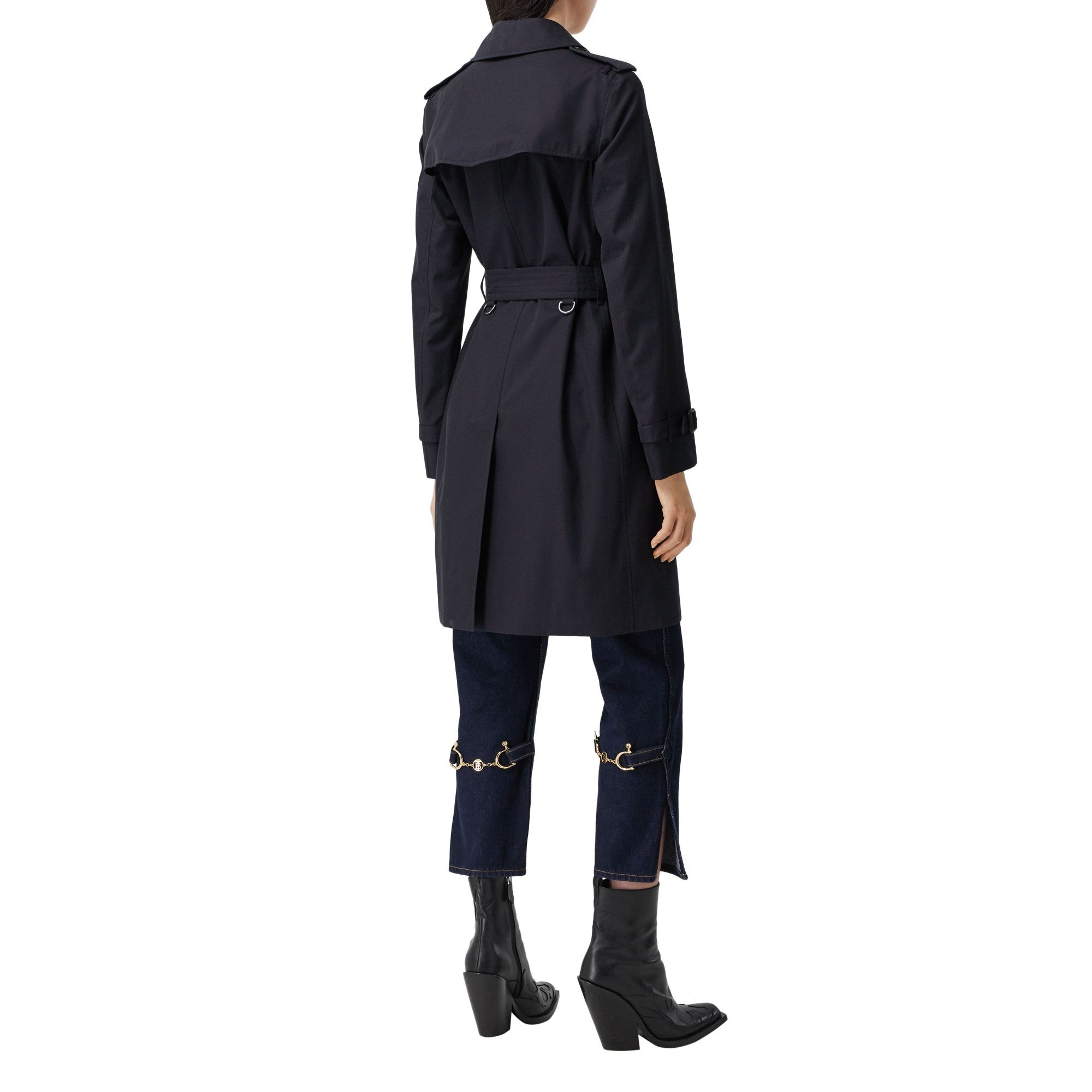 미드 렝스 켄징턴 헤리티지 트렌치코트-MIDNIGHT