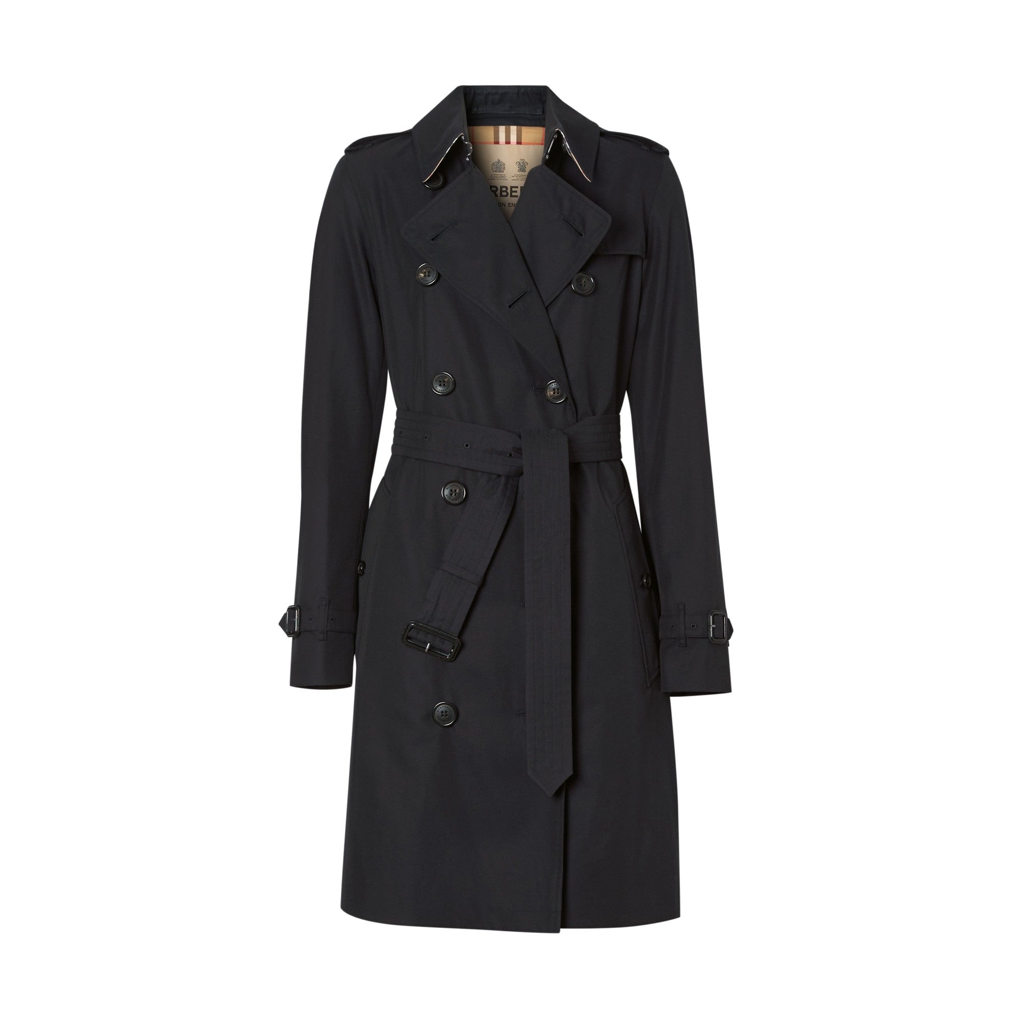 미드 렝스 켄징턴 헤리티지 트렌치코트-MIDNIGHT