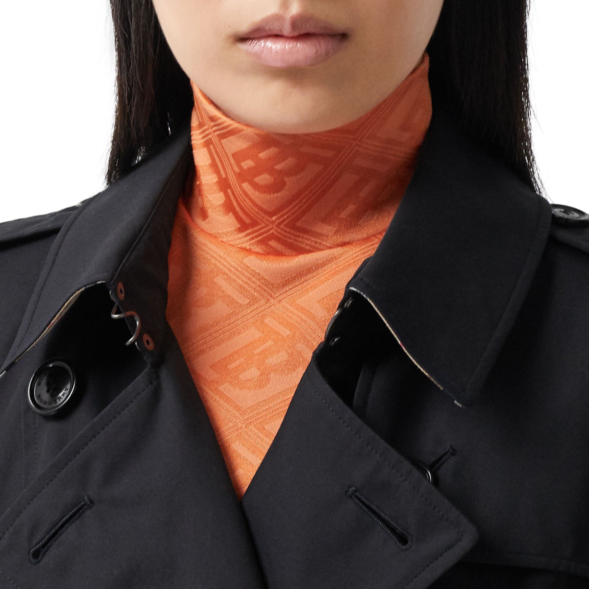 미드 렝스 첼시 헤리티지 트렌치코트-MIDNIGHT