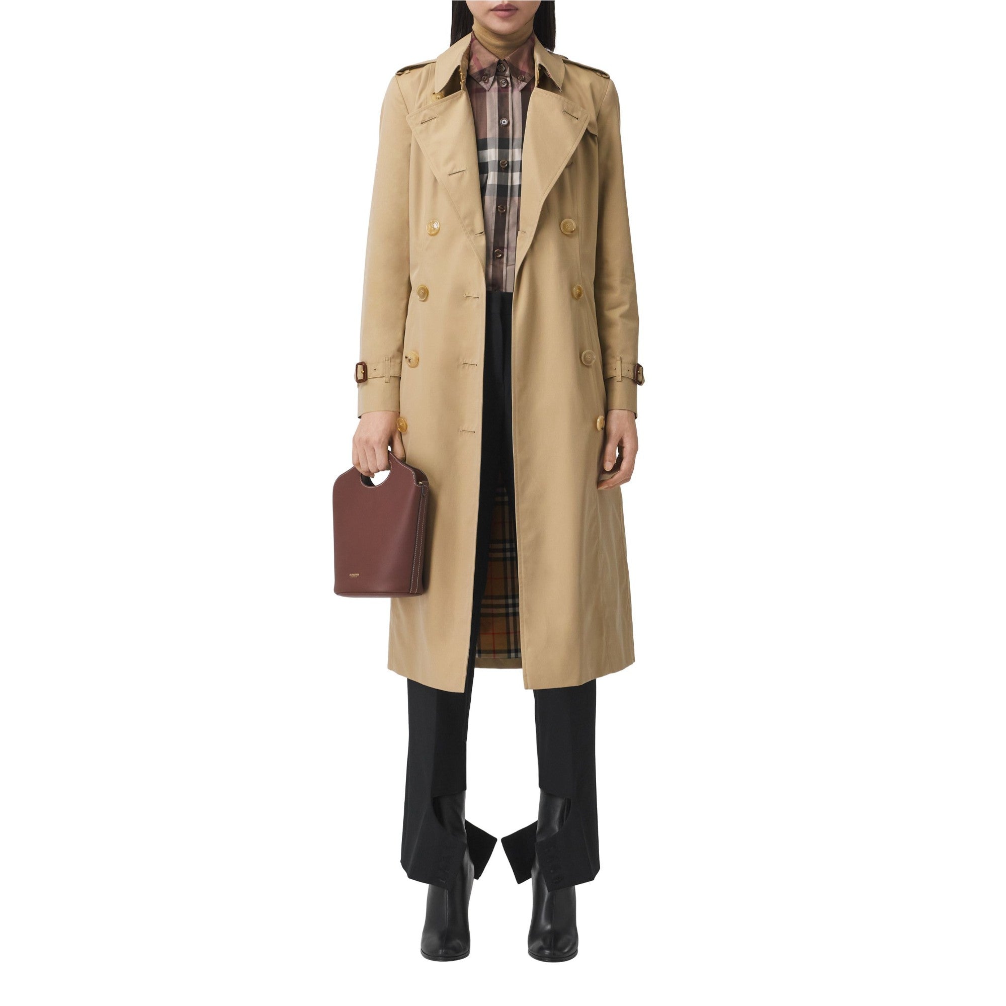 첼시 - 롱 헤리티지 트렌치코트-HONEY