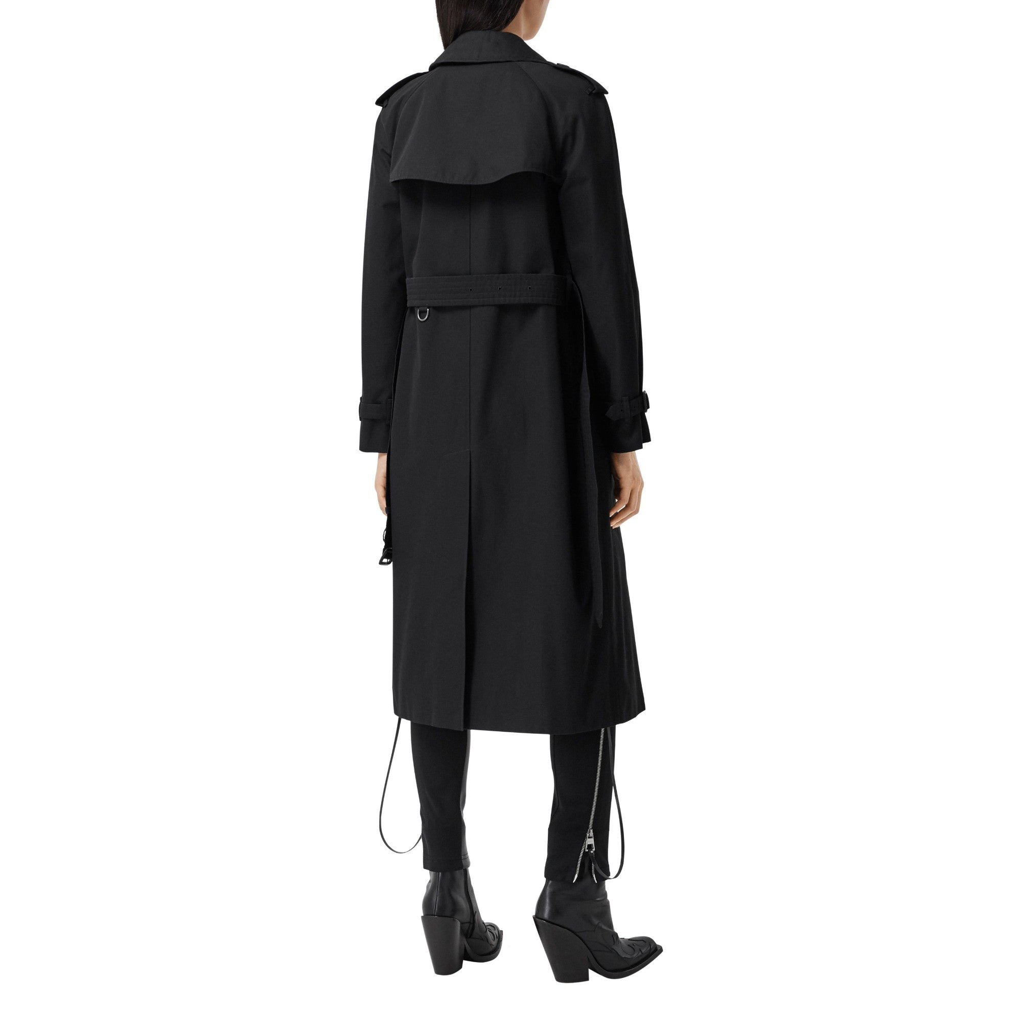 롱 워털루 헤리티지 트렌치코트-BLACK