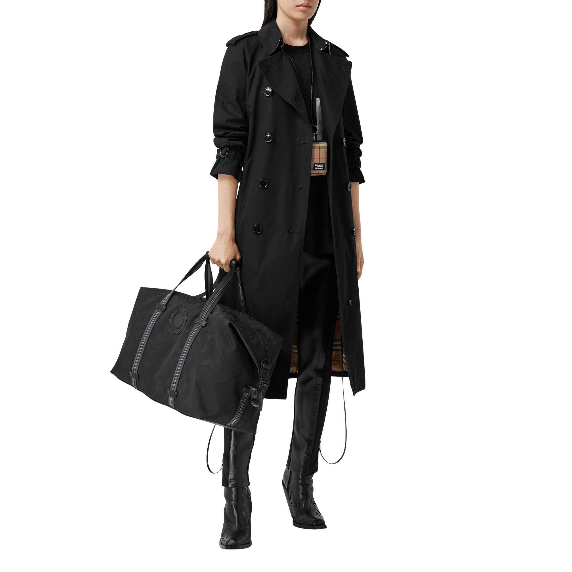 롱 워털루 헤리티지 트렌치코트-BLACK