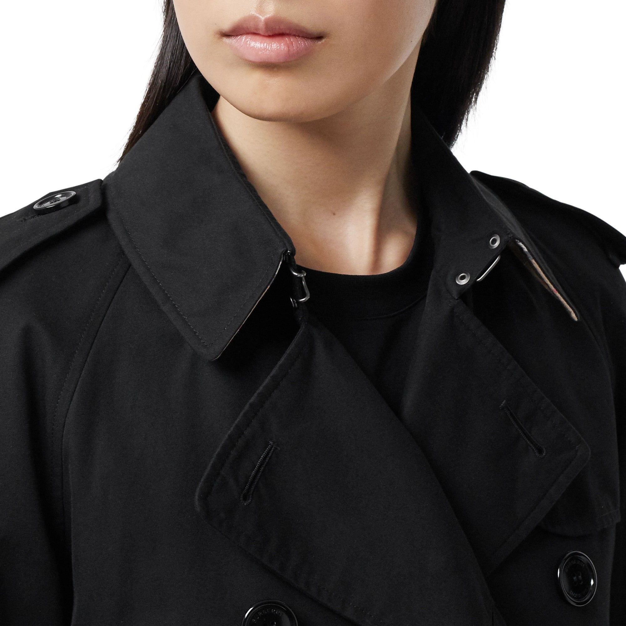 롱 워털루 헤리티지 트렌치코트-BLACK