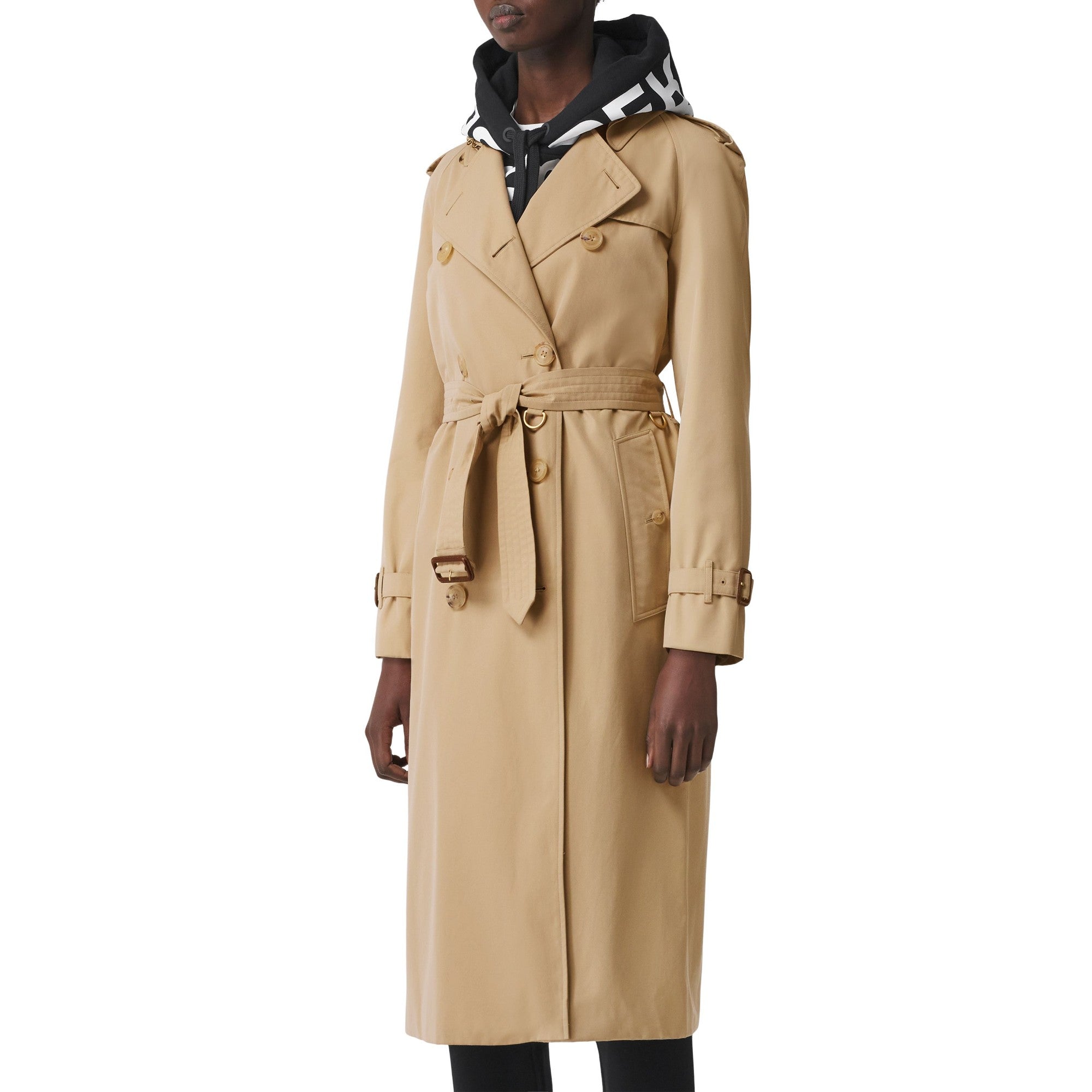 롱 워털루 헤리티지 트렌치코트-HONEY