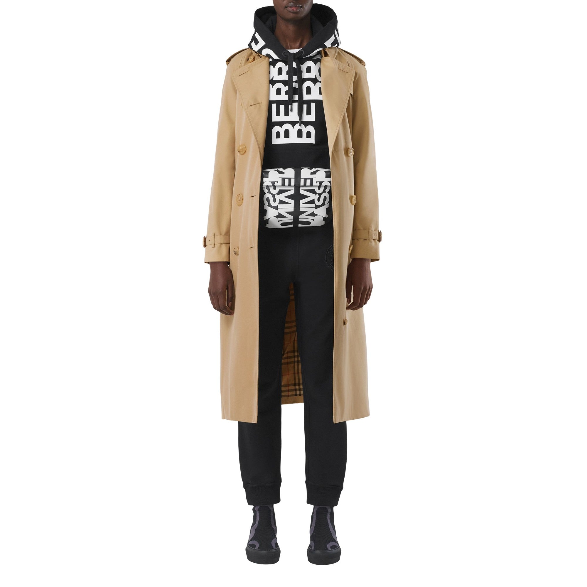 롱 워털루 헤리티지 트렌치코트-HONEY