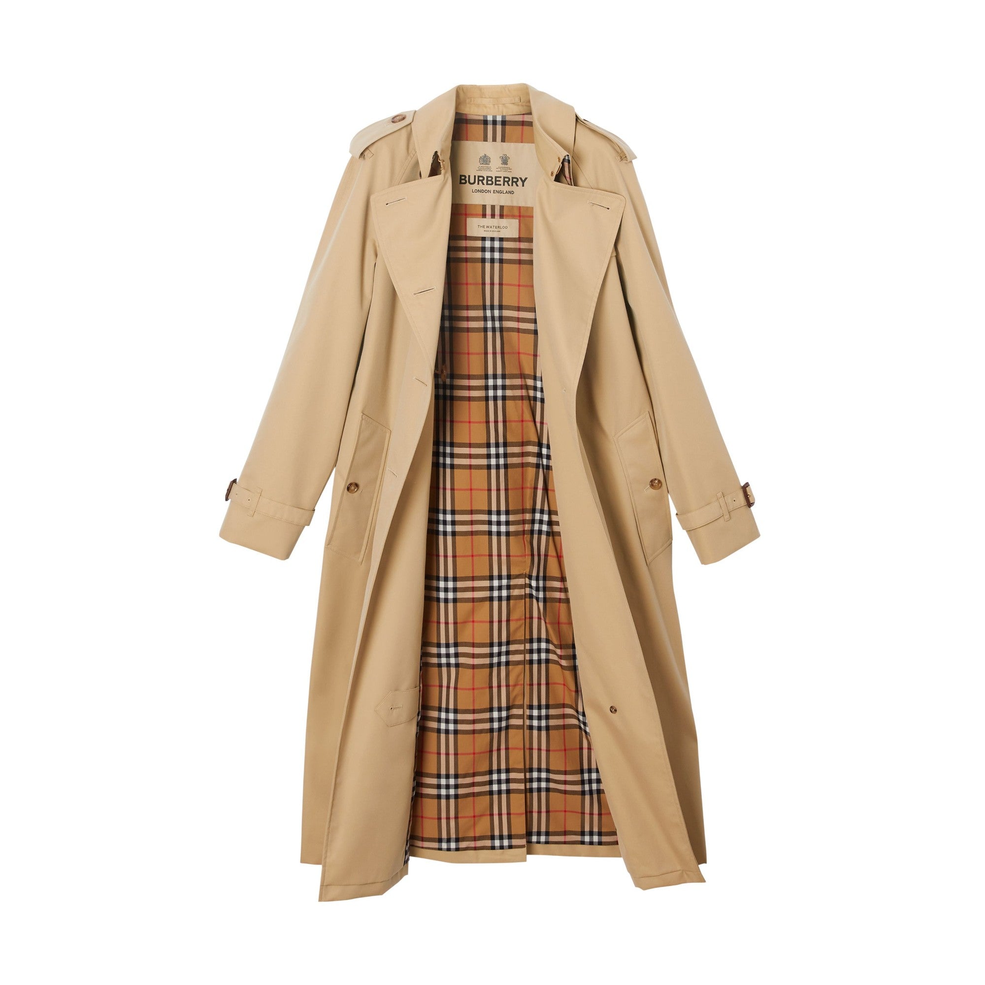 롱 워털루 헤리티지 트렌치코트-HONEY