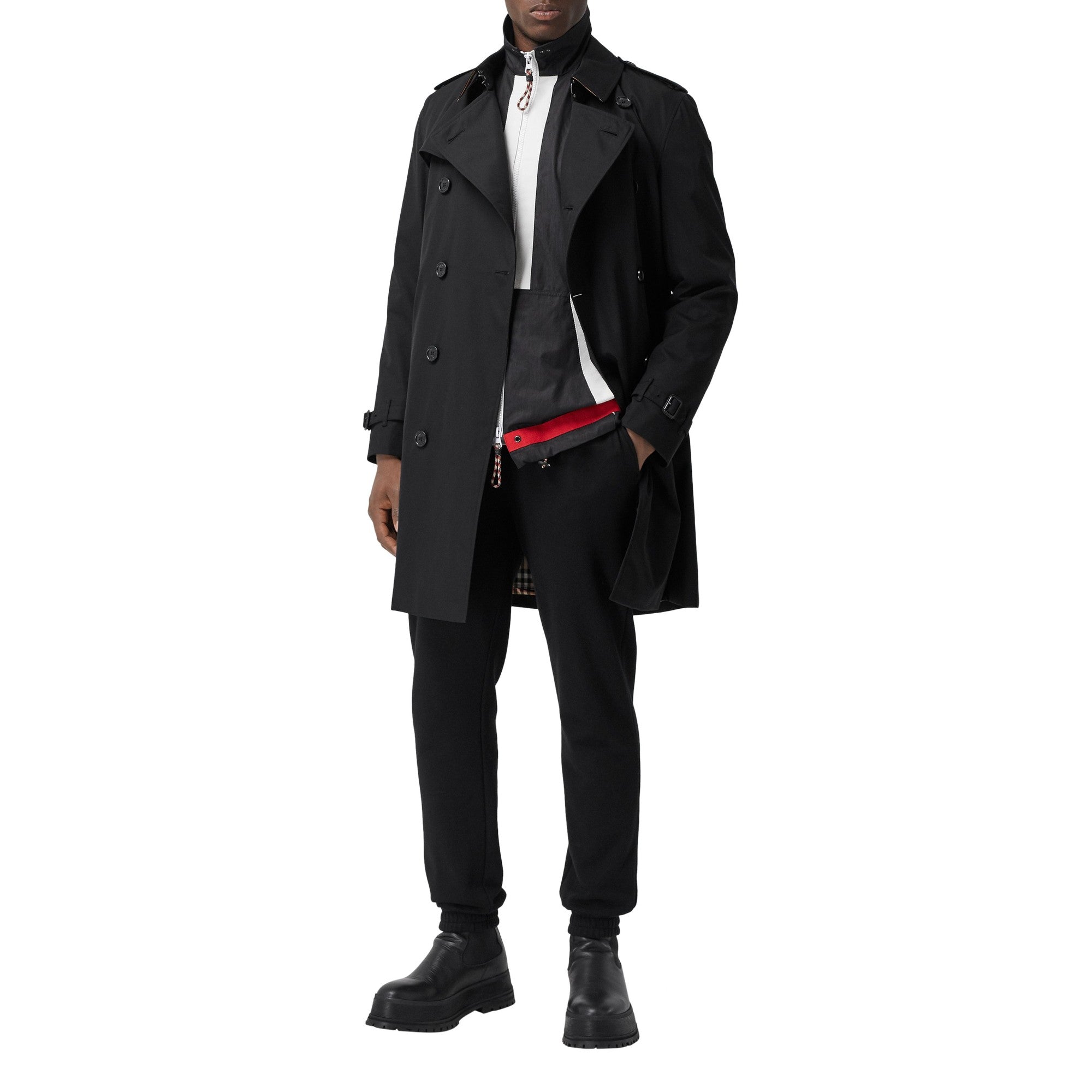 켄징턴 헤리티지 트렌치코트-BLACK