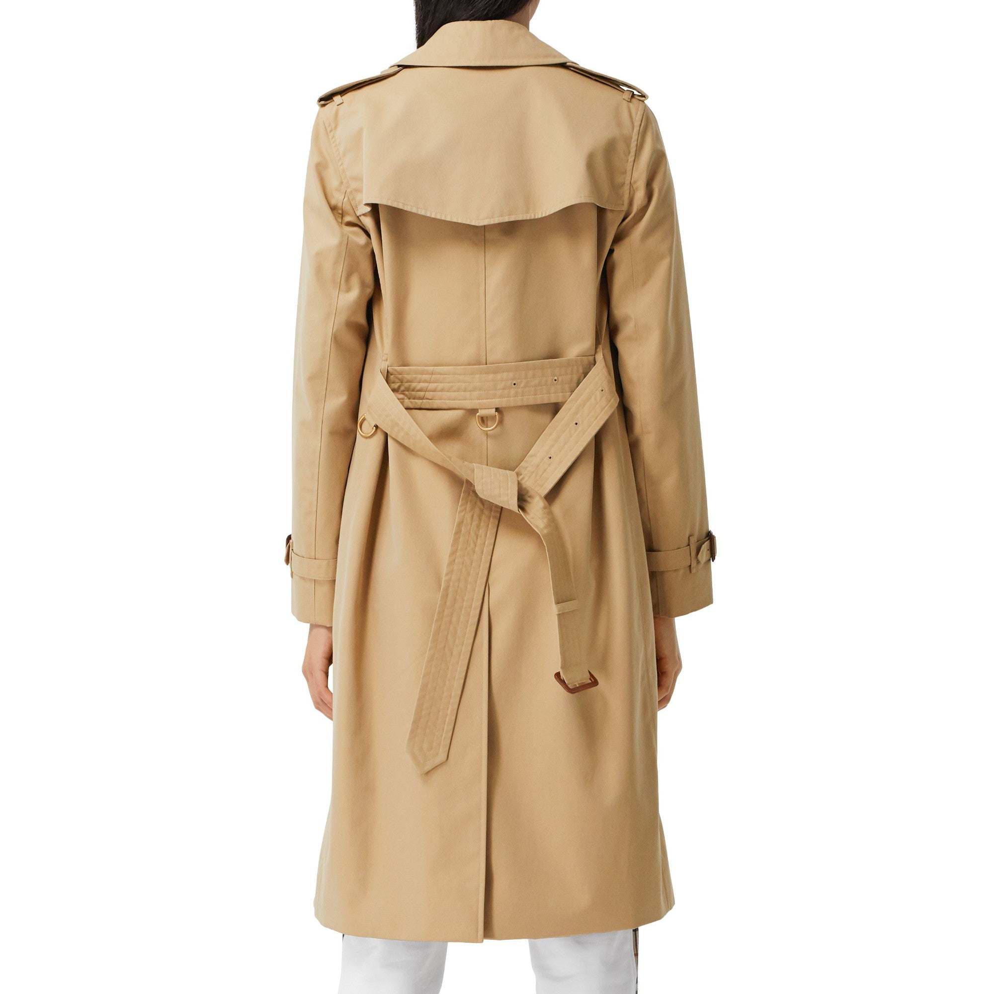 롱 켄징턴 헤리티지 트렌치코트-HONEY