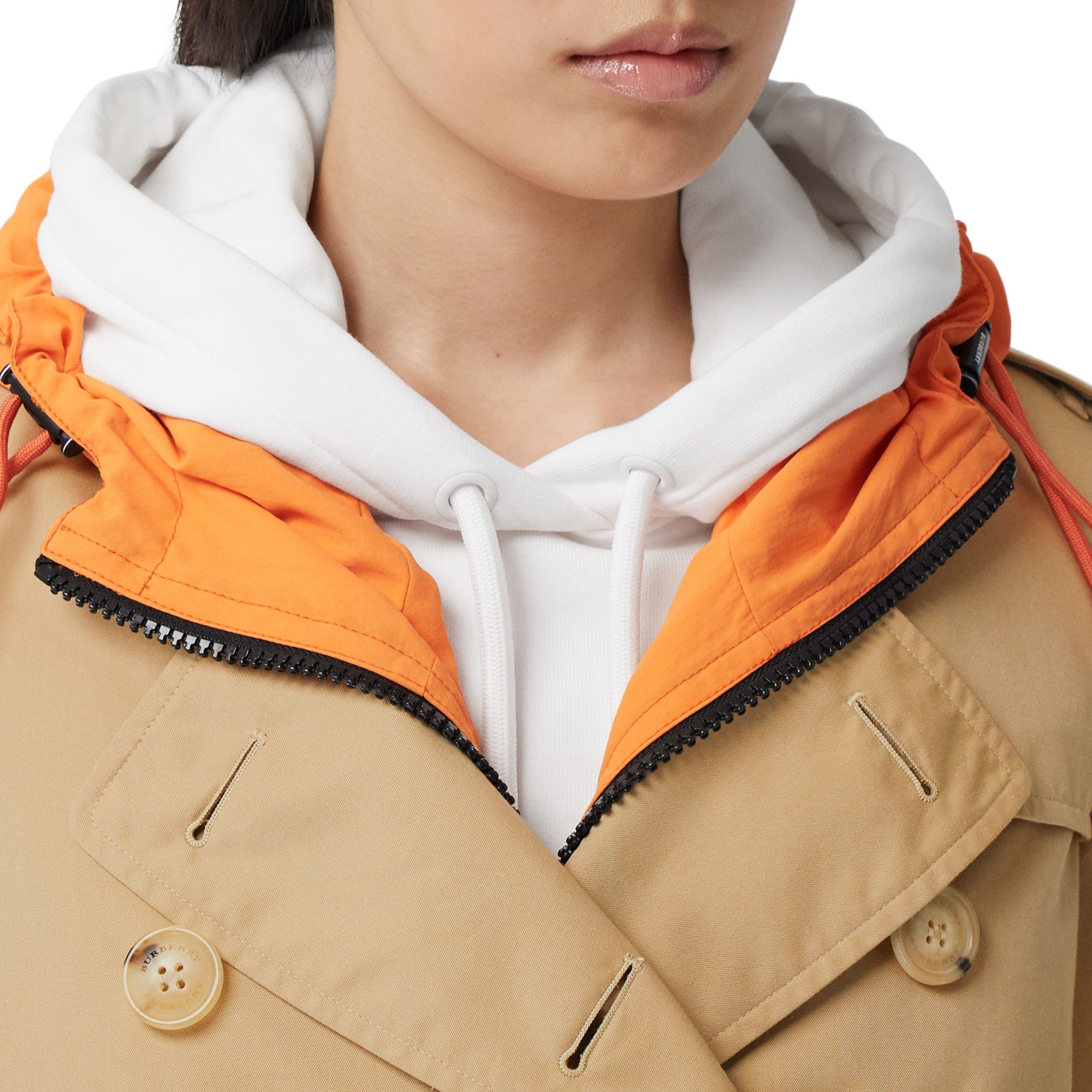 롱 켄징턴 헤리티지 트렌치코트-HONEY