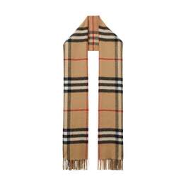 리버시블 체크 캐시미어 스카프-ARC BEIGE/ ARC BEIGE