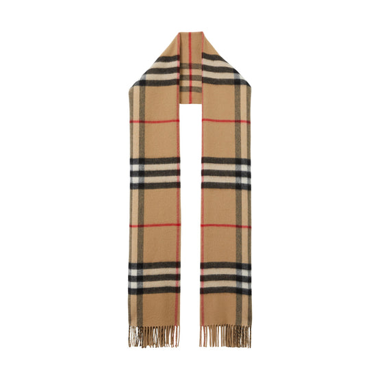 리버시블 체크 캐시미어 스카프-ARC BEIGE/ ARC BEIGE