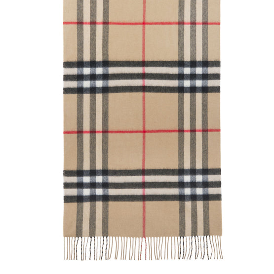 리버시블 체크 캐시미어 스카프-ARC BEIGE/ ARC BEIGE