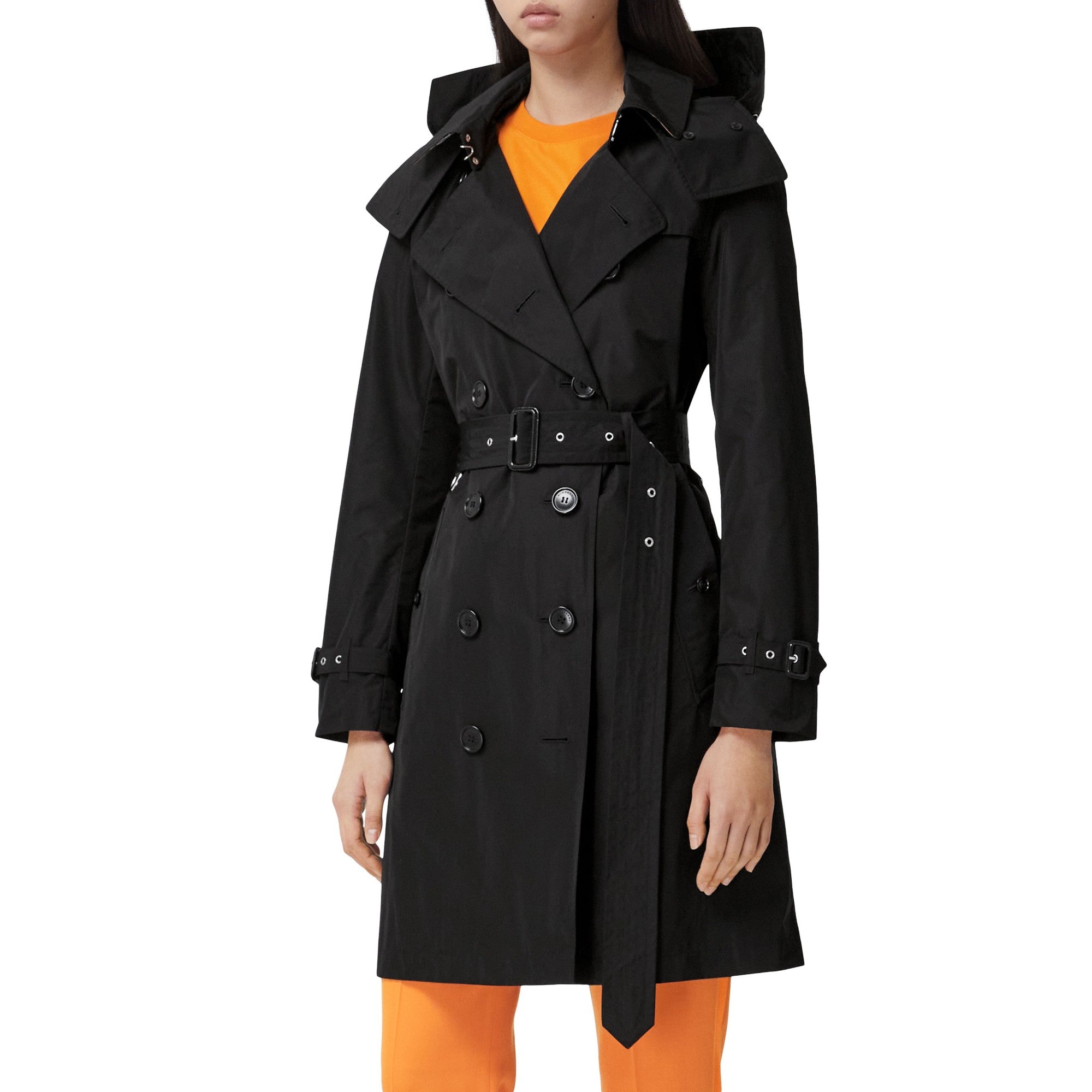 미드 렝스 켄징턴 헤리티지 트렌치코트-MIDNIGHT