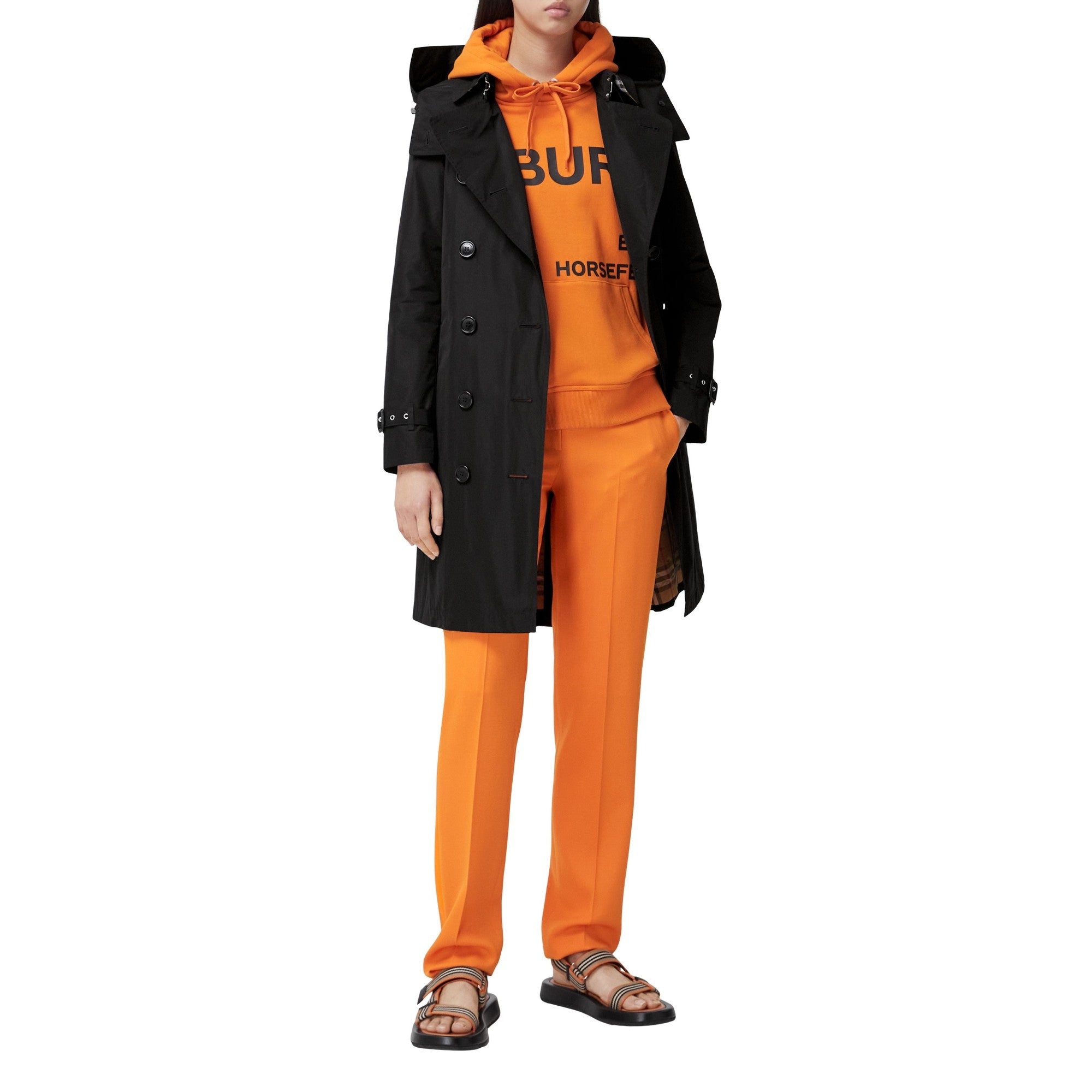 미드 렝스 켄징턴 헤리티지 트렌치코트-MIDNIGHT