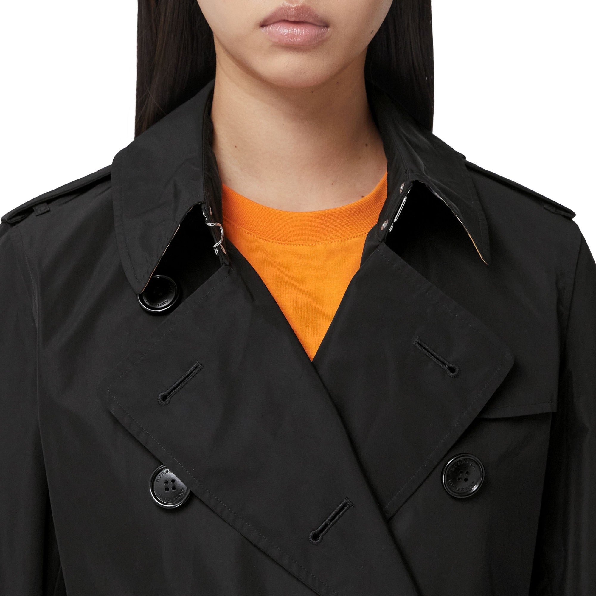 미드 렝스 켄징턴 헤리티지 트렌치코트-MIDNIGHT