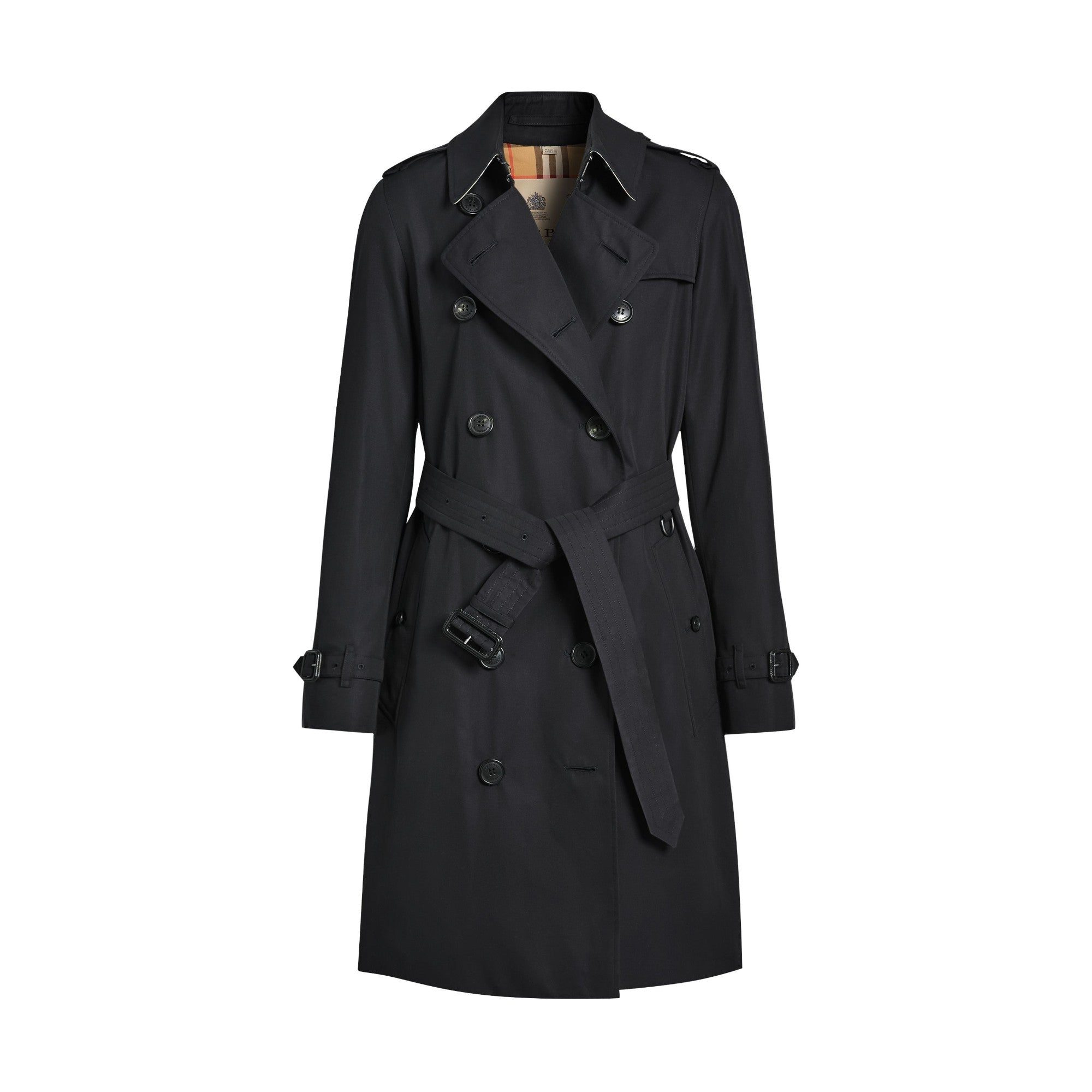 미드 렝스 켄징턴 헤리티지 트렌치코트-MIDNIGHT