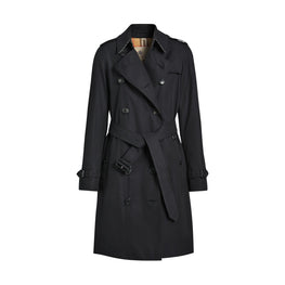 미드 렝스 켄징턴 헤리티지 트렌치코트-MIDNIGHT