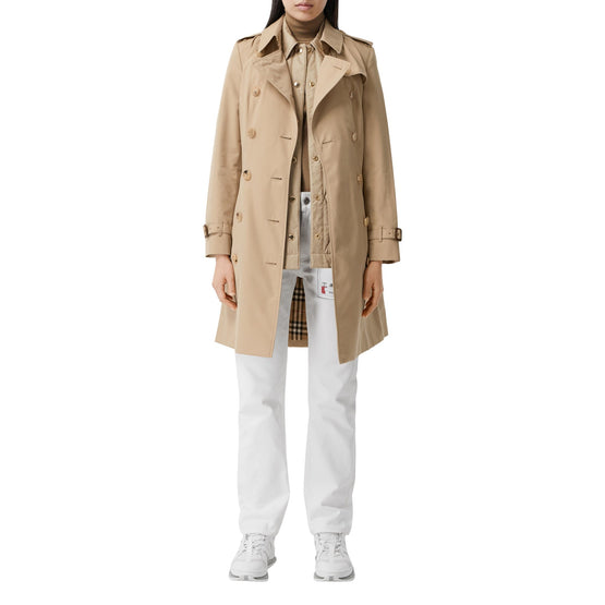 미드 렝스 첼시 헤리티지 트렌치코트-HONEY