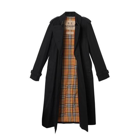 롱 워털루 헤리티지 트렌치코트-BLACK