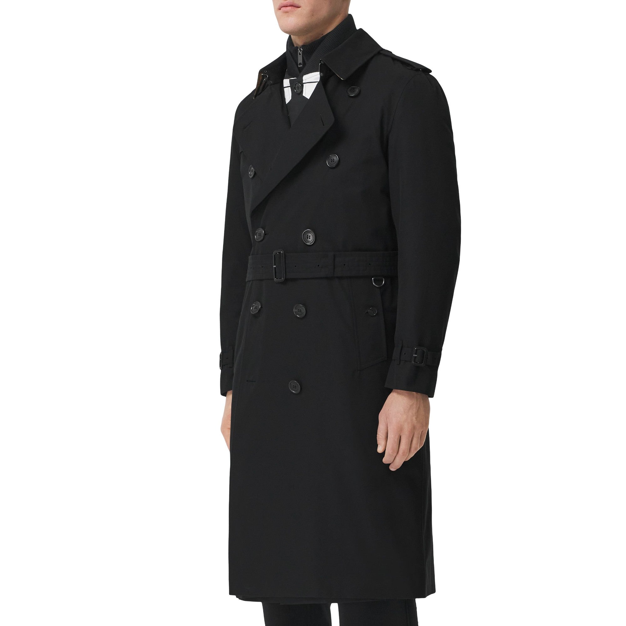 켄징턴 - 롱 헤리티지 트렌치코트-BLACK