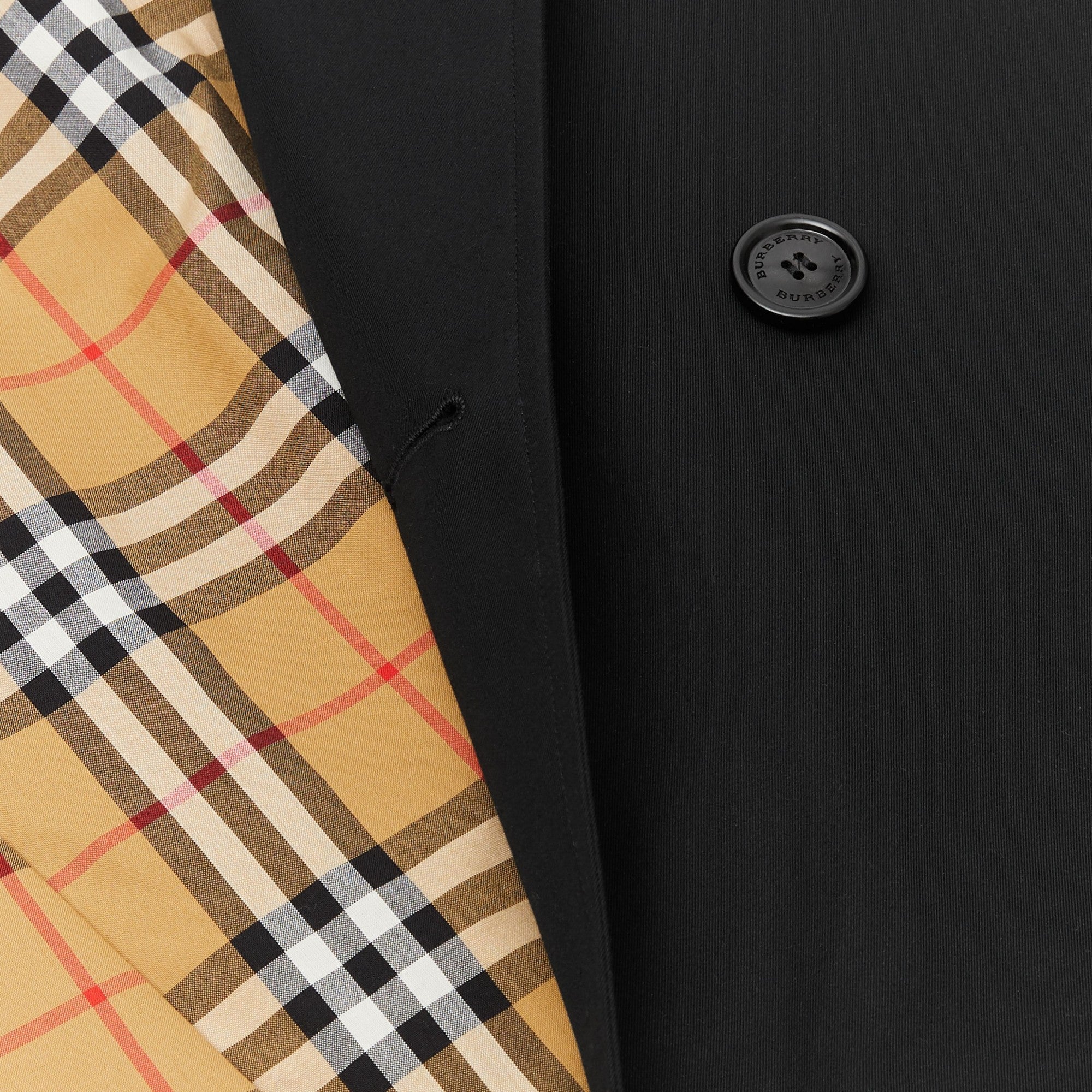 켄징턴 - 롱 헤리티지 트렌치코트-BLACK