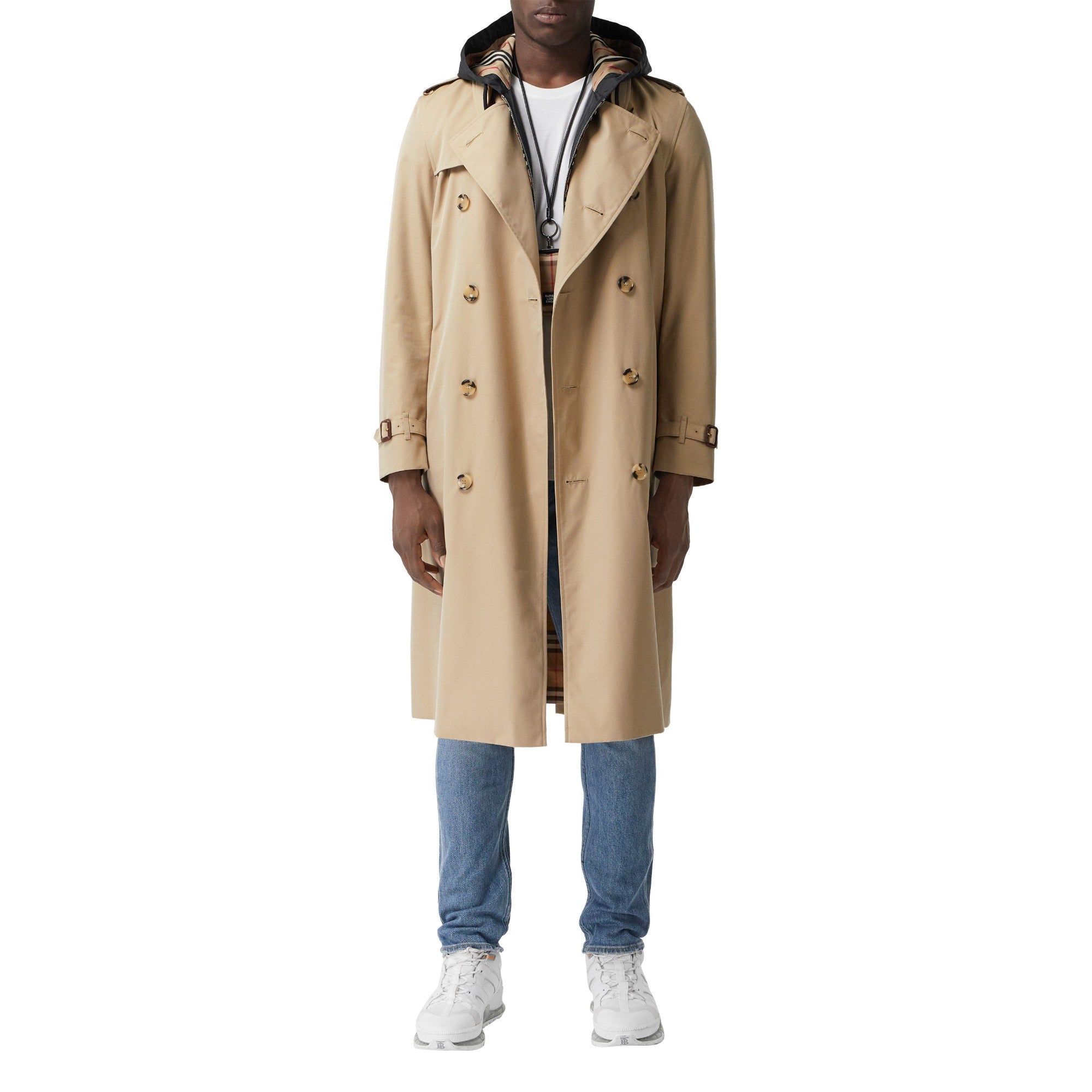 켄징턴 - 롱 헤리티지 트렌치코트-HONEY