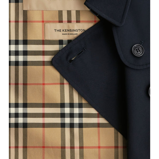 롱 켄징턴 헤리티지 트렌치코트-COAL BLUE