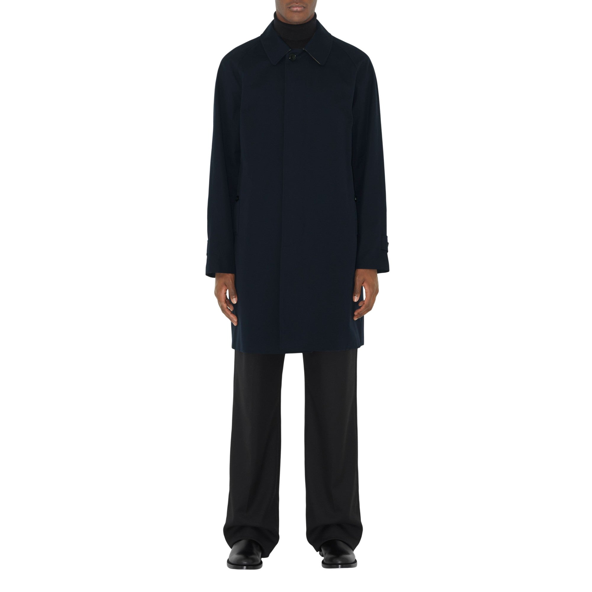 미드 렝스 캠던 카 코트-BLUE CARBON