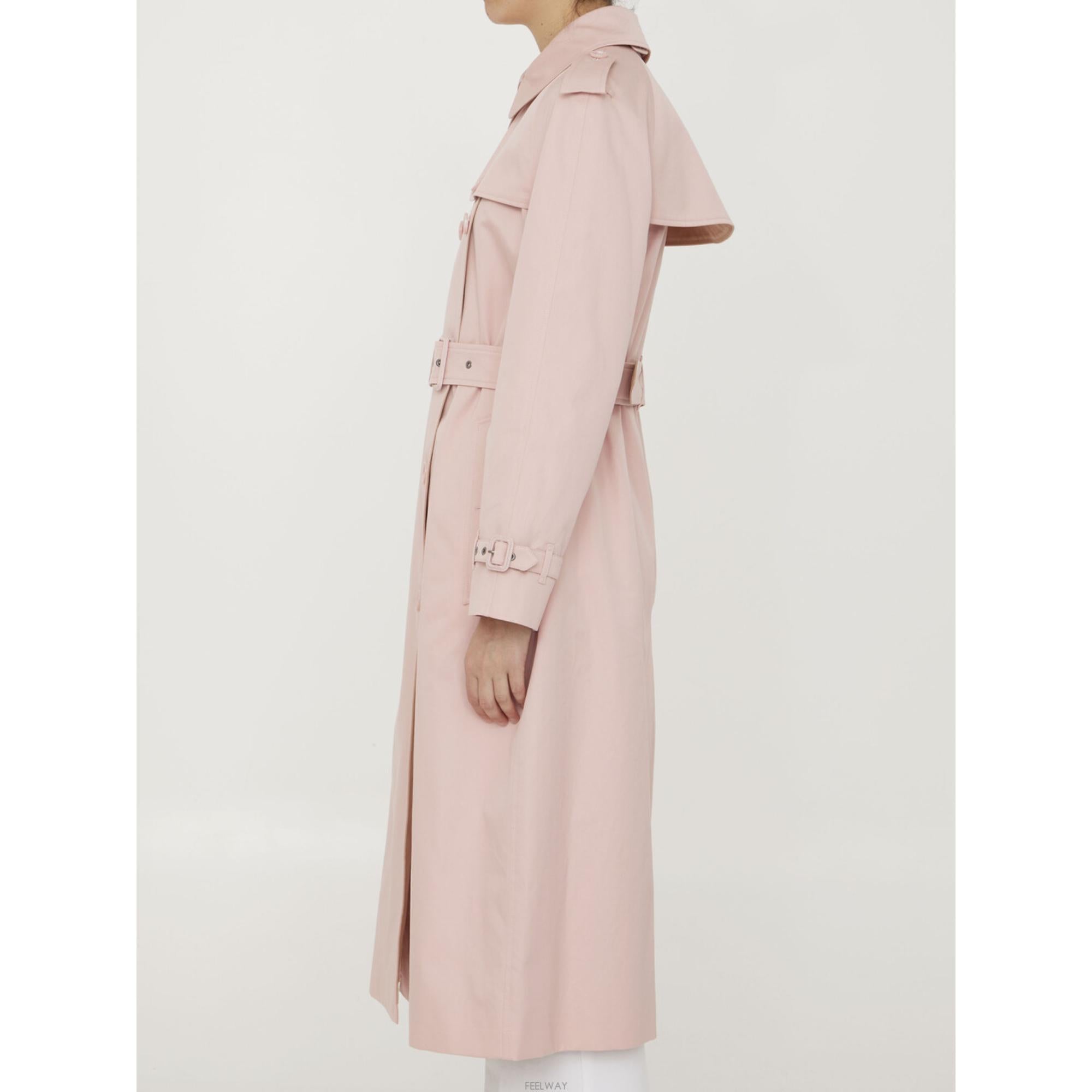 롱 컨트라스트 라펠 트렌치코트