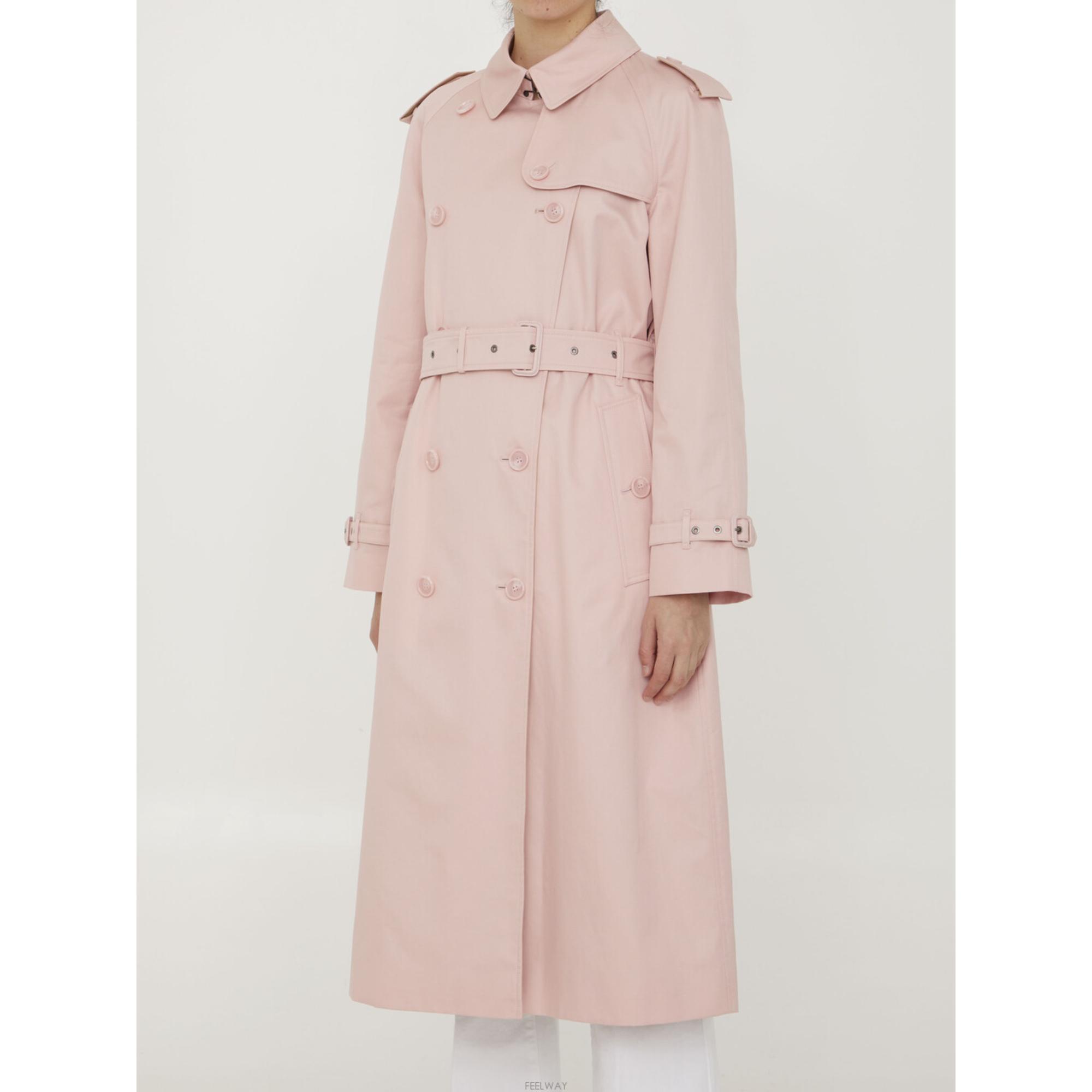 롱 컨트라스트 라펠 트렌치코트