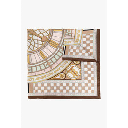 클락 실크 스카프