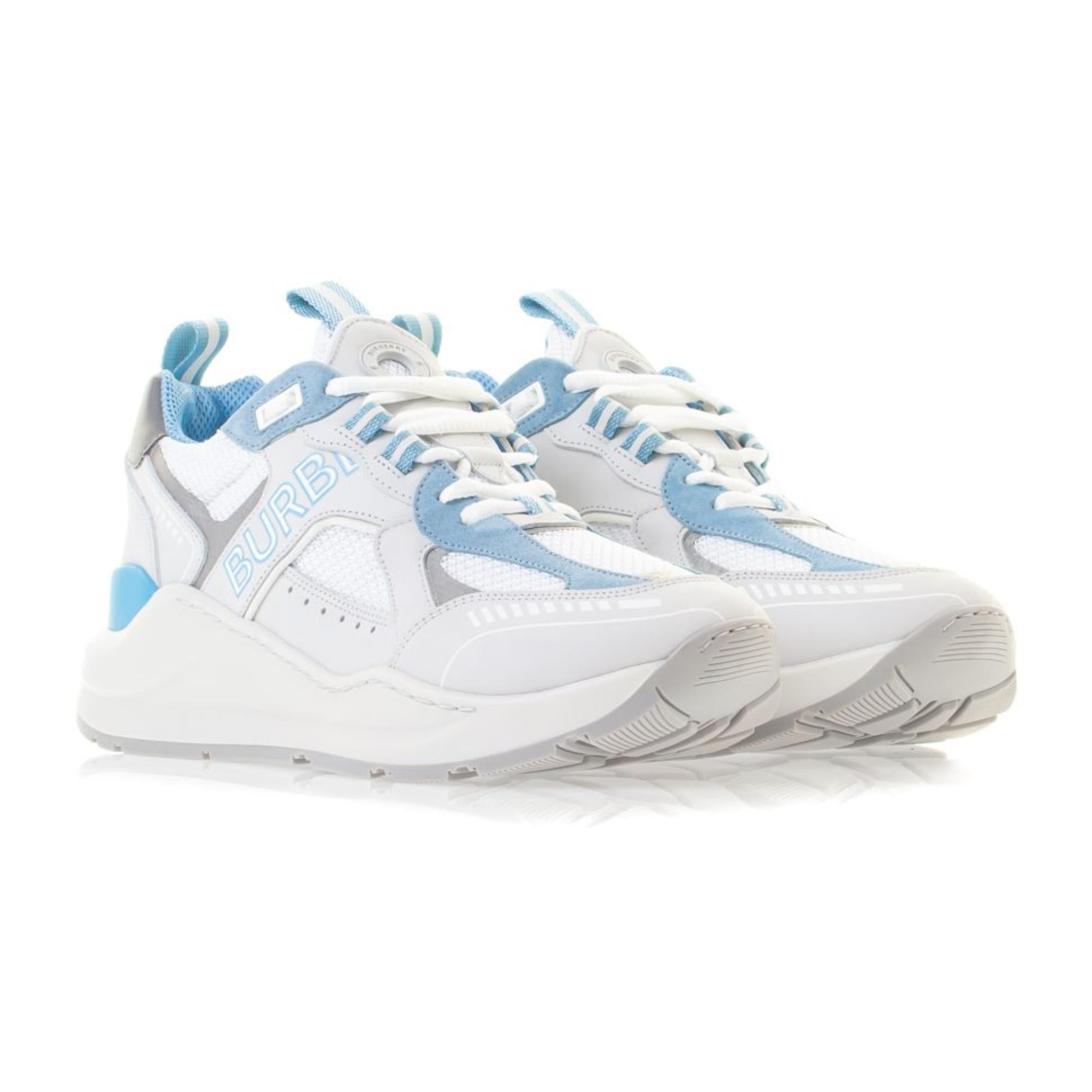 레더 스웨이드 메시 스니커즈