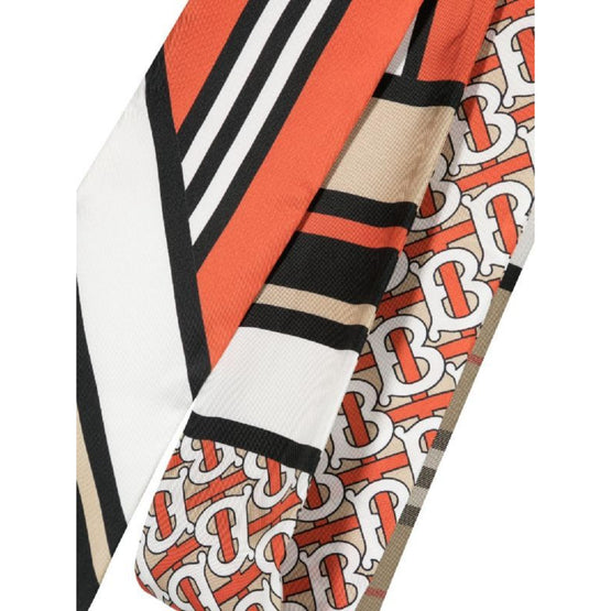 스키니 몽타주 실크 스카프