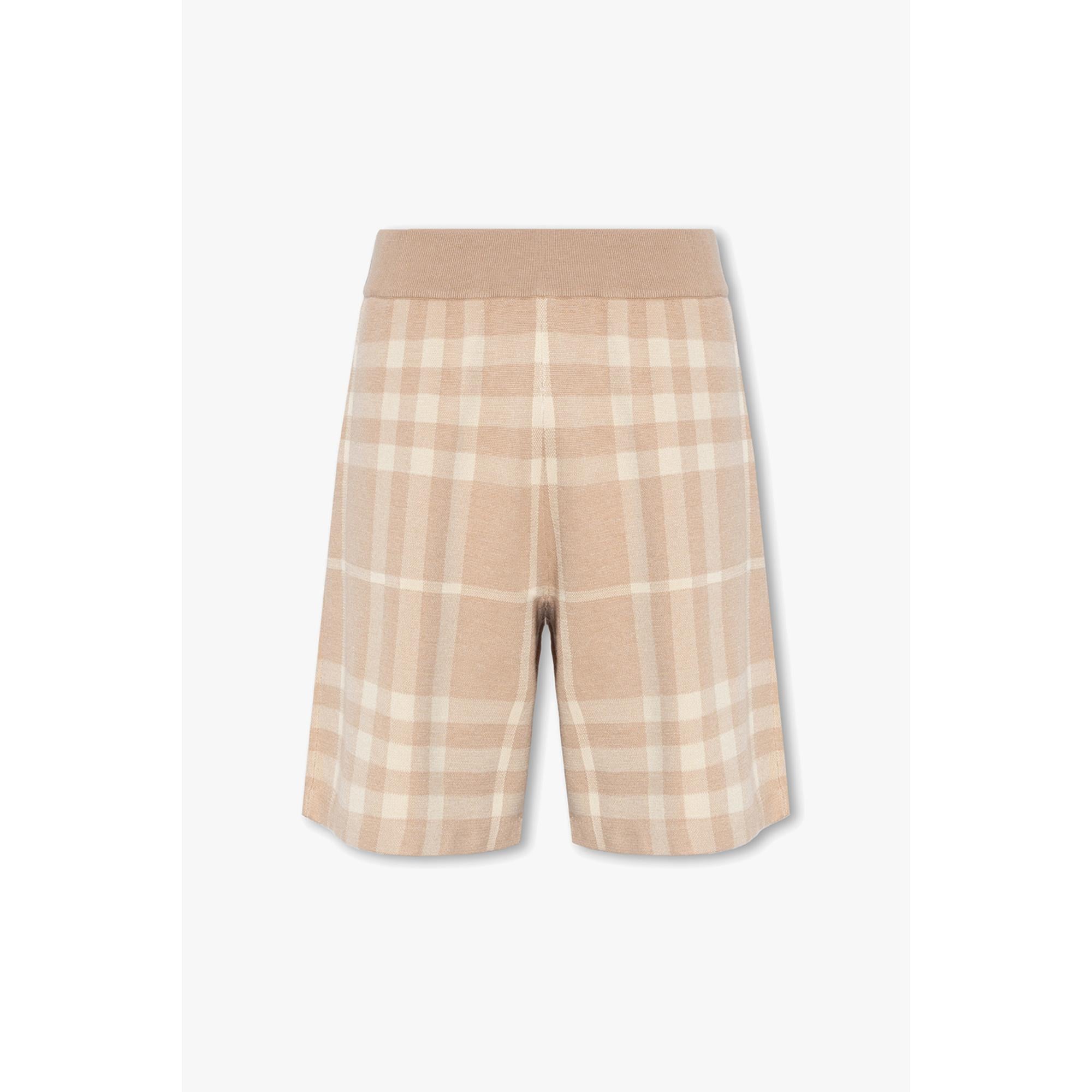 체크 울 실크 자카드