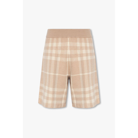 체크 울 실크 자카드