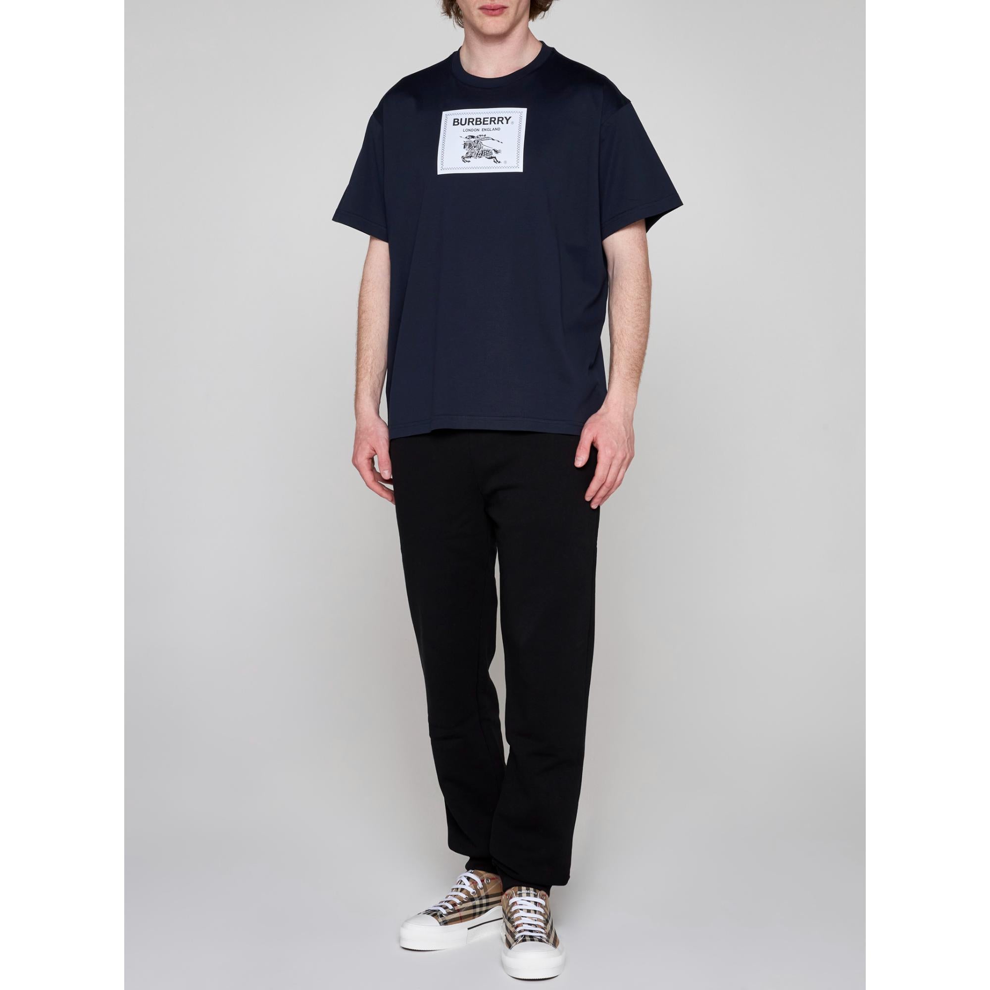 프로섬 라벨 코튼 티셔츠