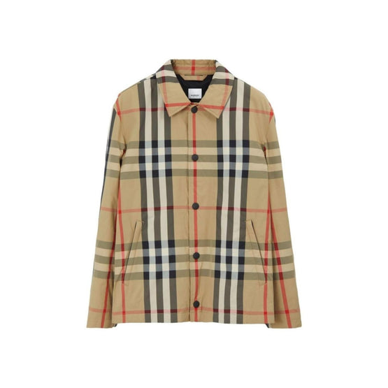 체크 나일론 재킷