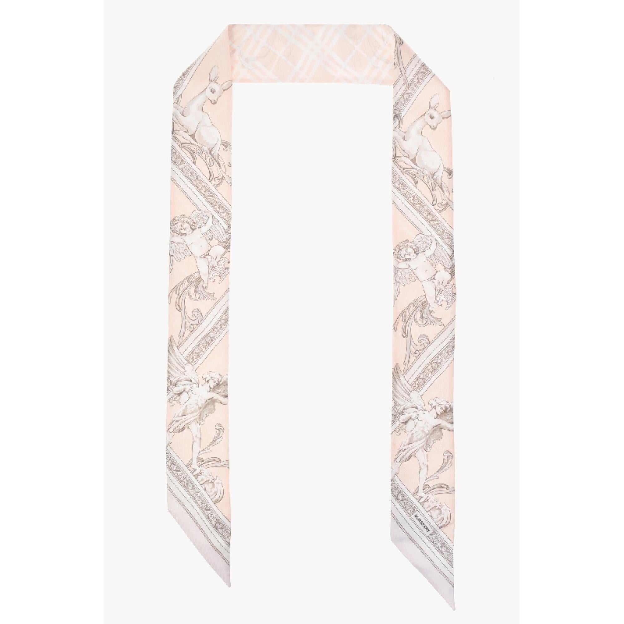 스키니 스태츄 실크 스카프