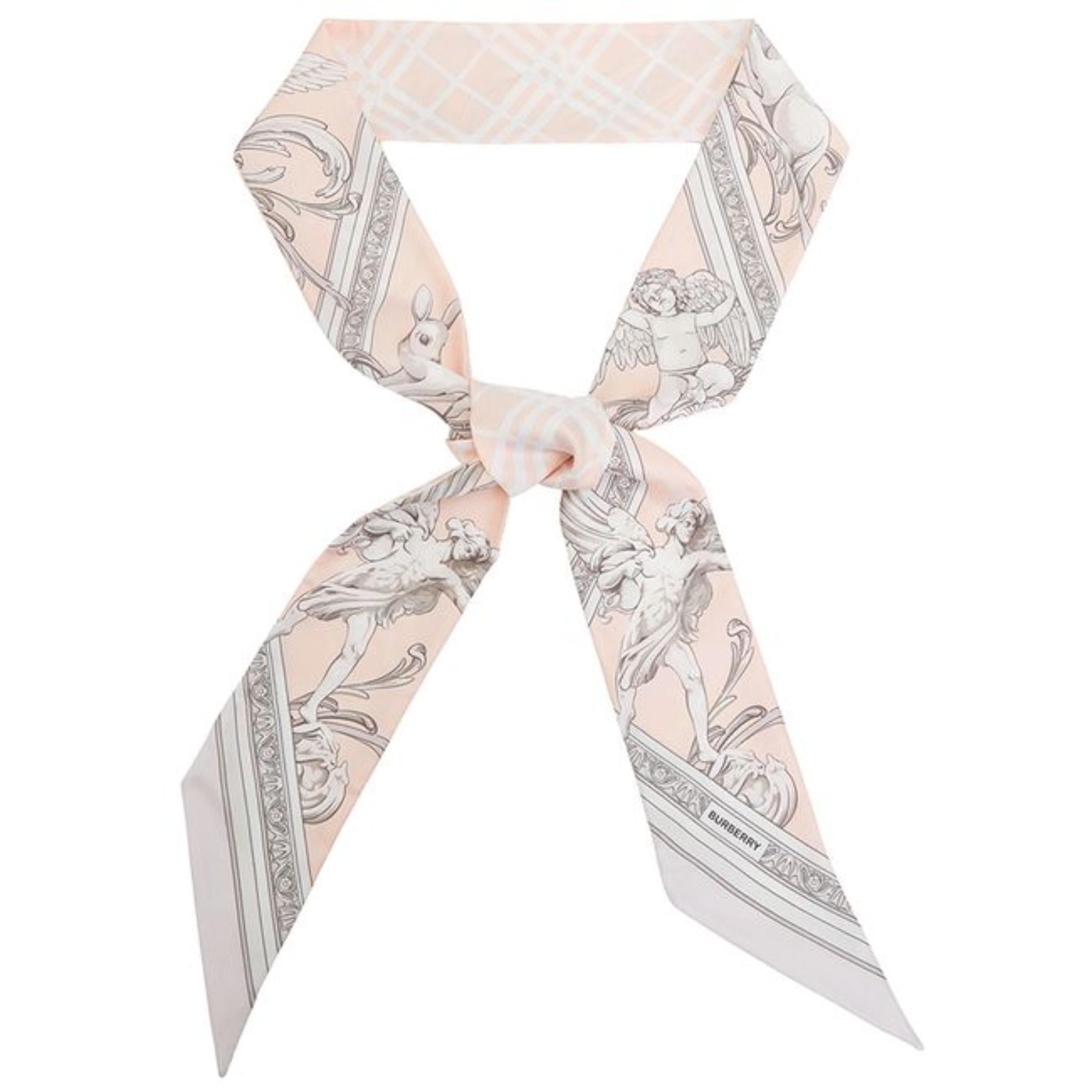 스키니 스태츄 실크 스카프