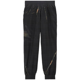 슬라이스 체크 조깅 팬츠