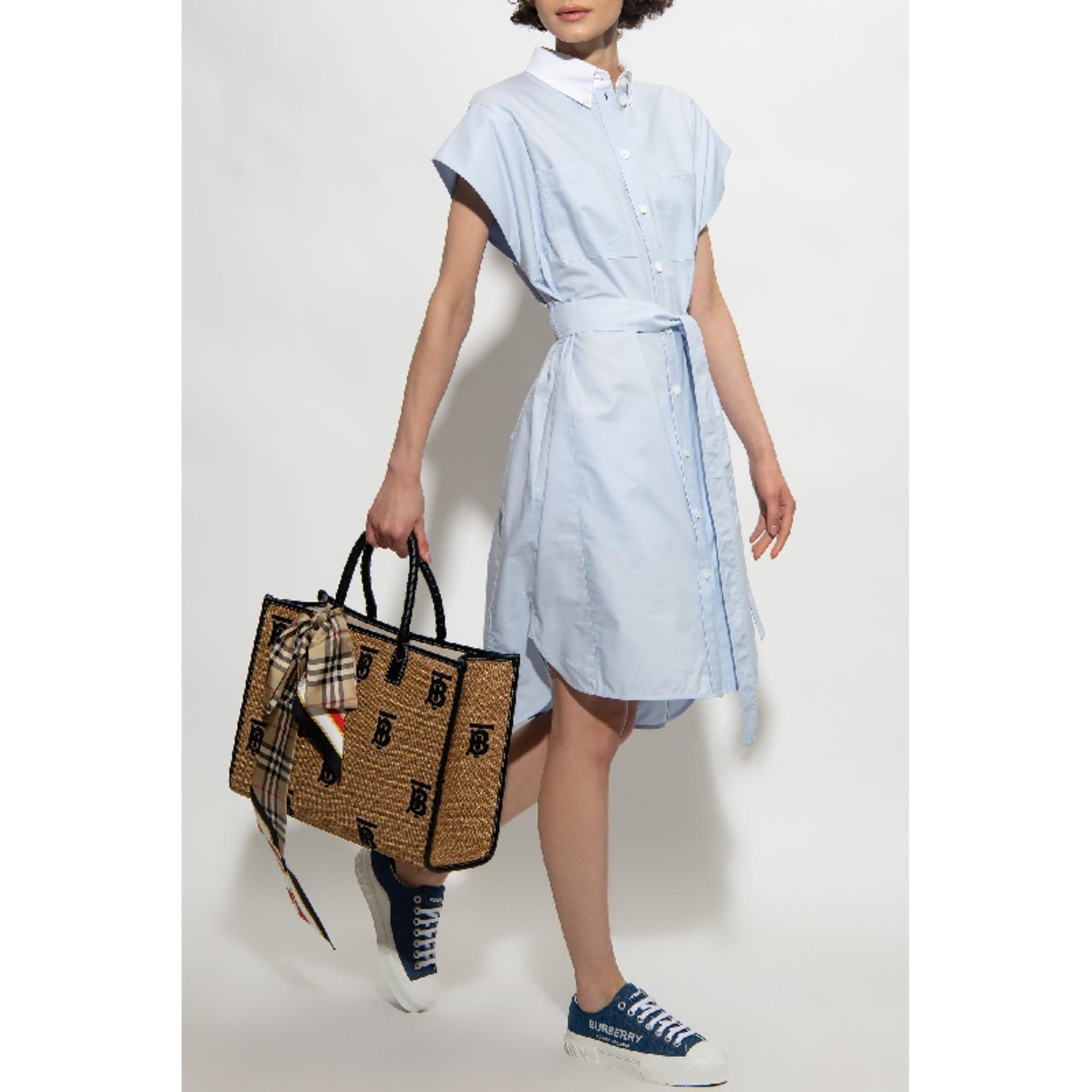 코튼 옥스퍼드 셔츠 드레스