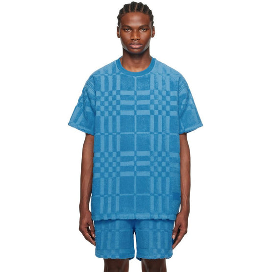 체크 코튼 티셔츠