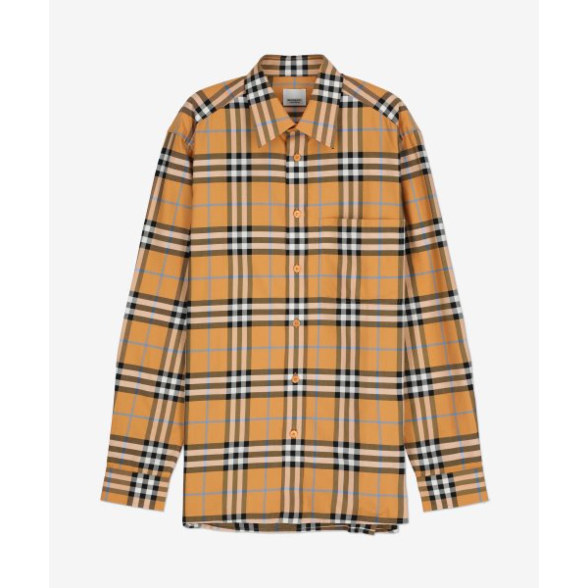 체크 코튼 셔츠