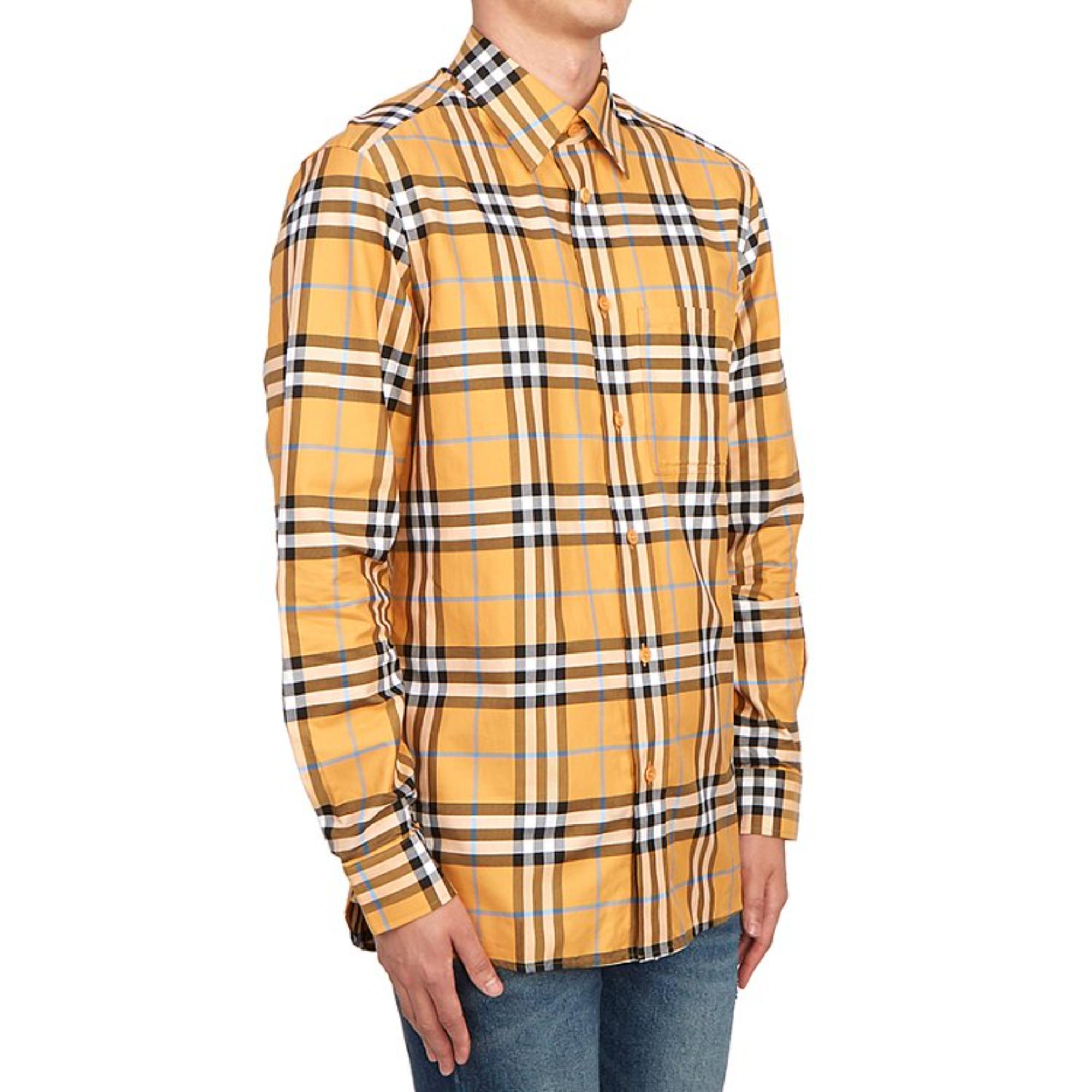 체크 코튼 셔츠