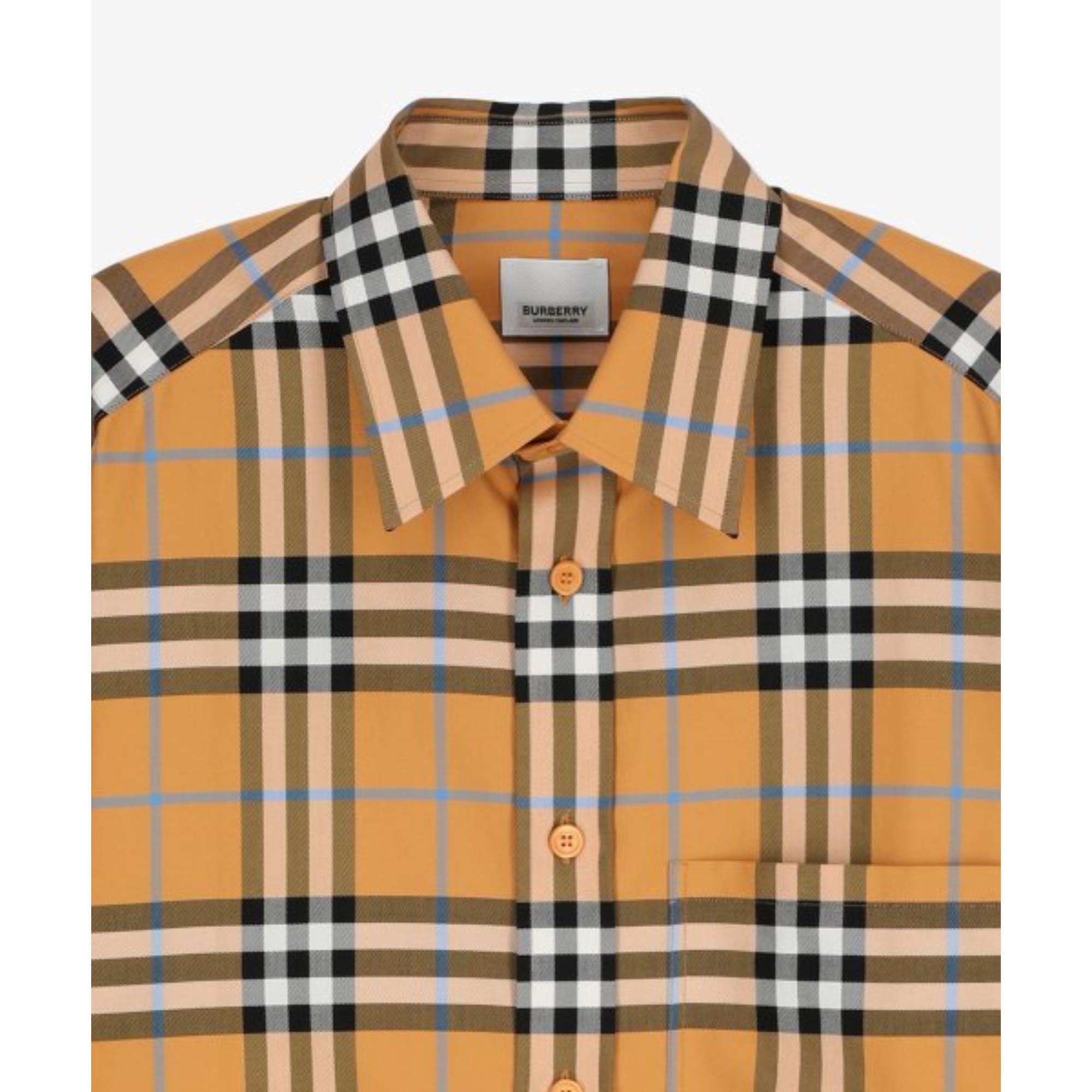 체크 코튼 셔츠