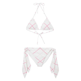 체크 스트레치 나일론 트라이앵글 비키니